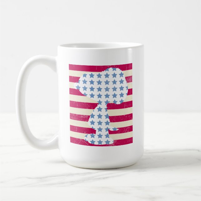 Mug Snoopy Vintage Stars & Stripes (Gauche)
