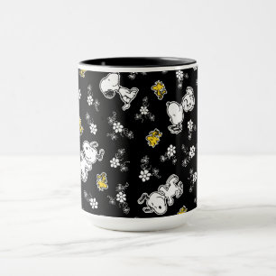 Mug Snoopy & Woodstock Fun & Flowers