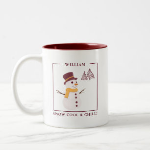 Mug Snow Cool & Chill - Bonhomme de neige personna