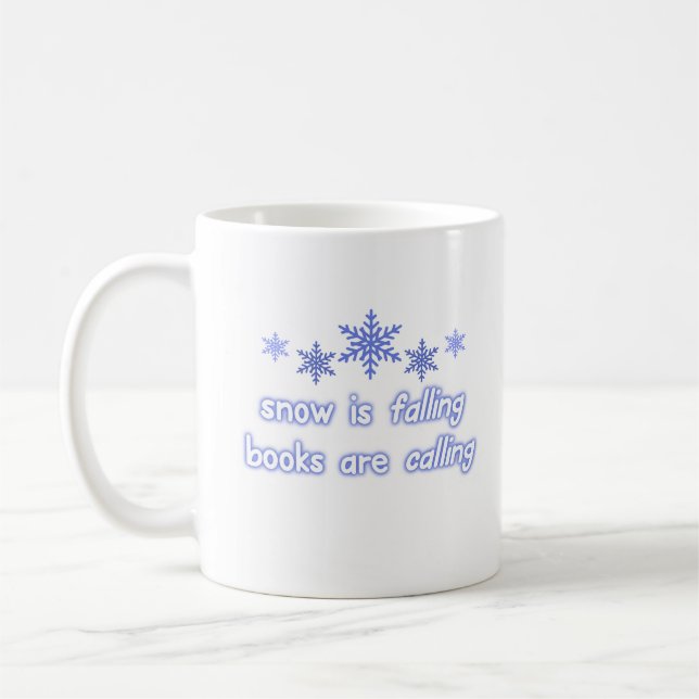 Mug Snow Falling Books (Gauche)