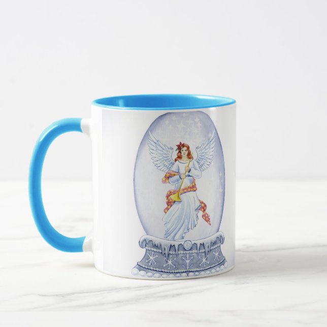 Mug Snow globe with angel illustration (Gauche)