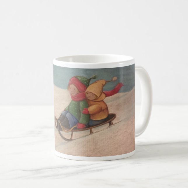 Mug Snow Sledding (Devant droit)