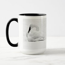 Mug Snow Swans Noir et Blanc