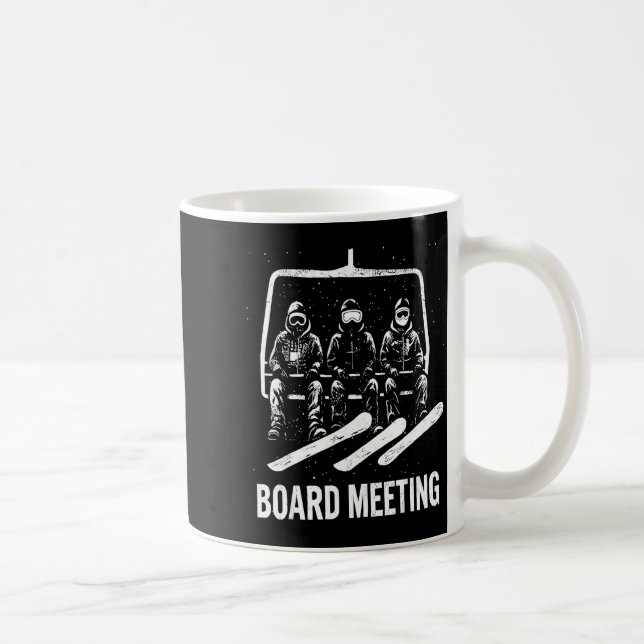 Mug Snowboard Board Meeting Ski Lift Skier Winter Srts (Droite)