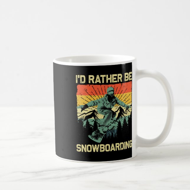 Mug Snowboard cool Pour Hommes Femmes Snowboard Ski S (Droite)