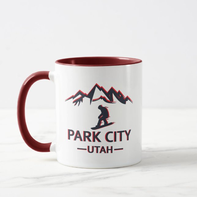 Mug snowboard de Park City Utah (Gauche)