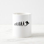 Mug Snowboard Evolution Snowboarding Gift<br><div class="desc">Funny snowboard Evolution design for snowboarders who look forward to getting their snowboard out of the snowboard bag to go on the slopes for winter sports in the ski area and spend time on the board,  love snowboarding and snowboarding</div>