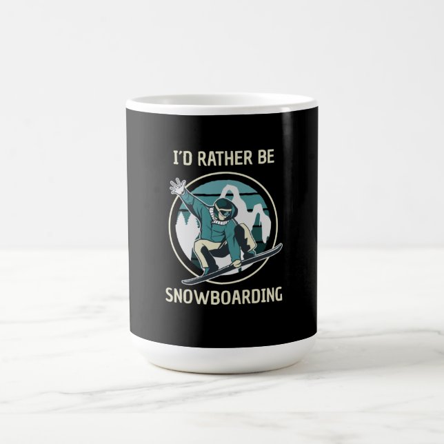 Mug Snowboard - Je Préférerais Être Snowboard (Centre)