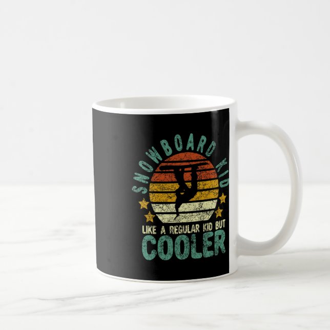 Mug Snowboard Kid Funny Snow Femme Snowboard Et S (Droite)