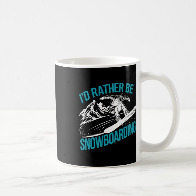 Mug Snowboard Lover Humour Design Amusant Snowboarder (Droite)