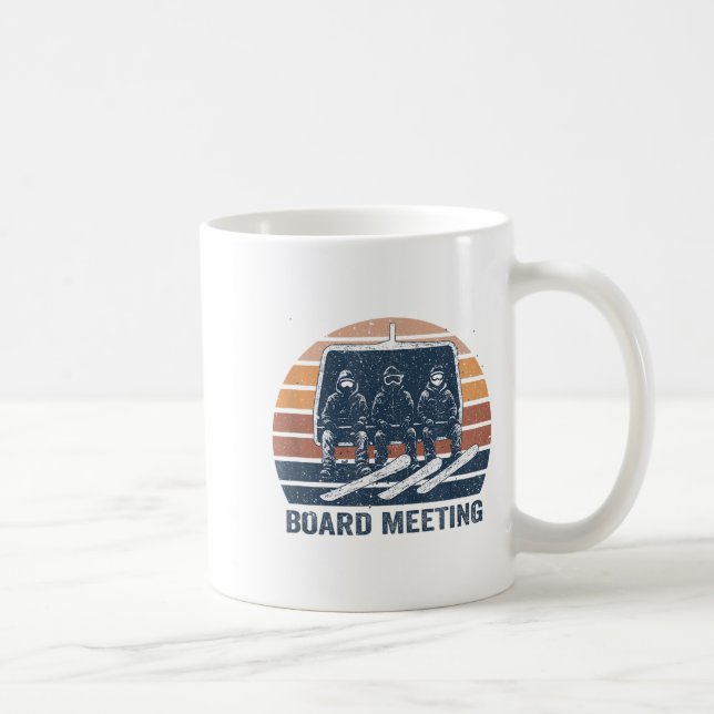 Mug Snowboard Meeting Snowboarding Vacation Skiing  (Droite)