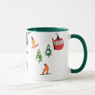 Mug Snowboard moderne personnalisé