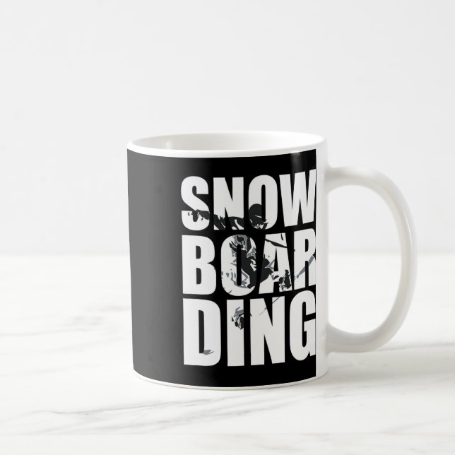Mug Snowboard Saying Wintersport Fans Great Gif (Droite)
