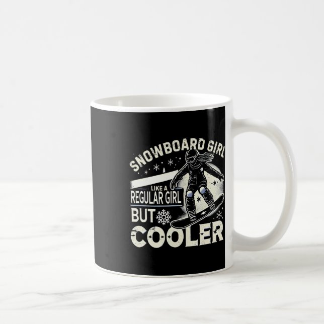 Mug Snowboard Shirt Girls Snowboarder Snowboard Lov (Droite)