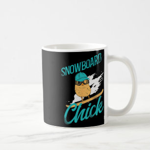 Mug Snowboard Snowboard Chicket Vintage de poulet