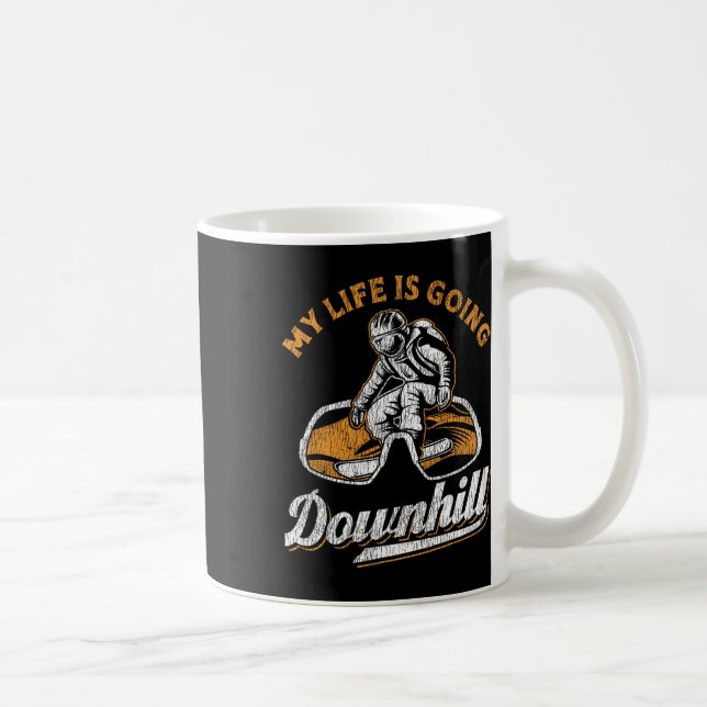 Mug Snowboard Snowboard Ma vie va en descente (Droite)