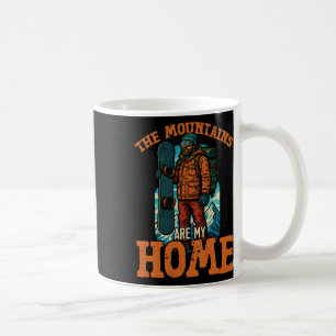 Mug Snowboard Snowboard Vintage Rétro Les Montagnes