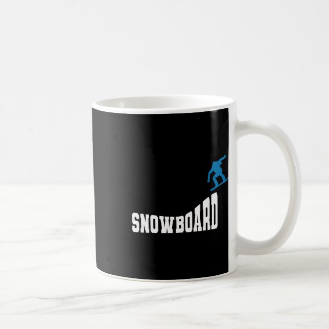 Mug Snowboard Snowboard Vintage Retro Snowboard 2 (Droite)