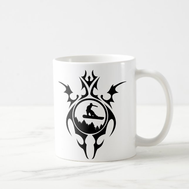 Mug snowboard tribal (Droite)
