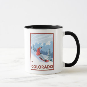 Mug Snowboarder Scène Colorado