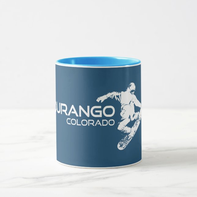 Mug Snowboardeur de Durango Colorado (Centre)