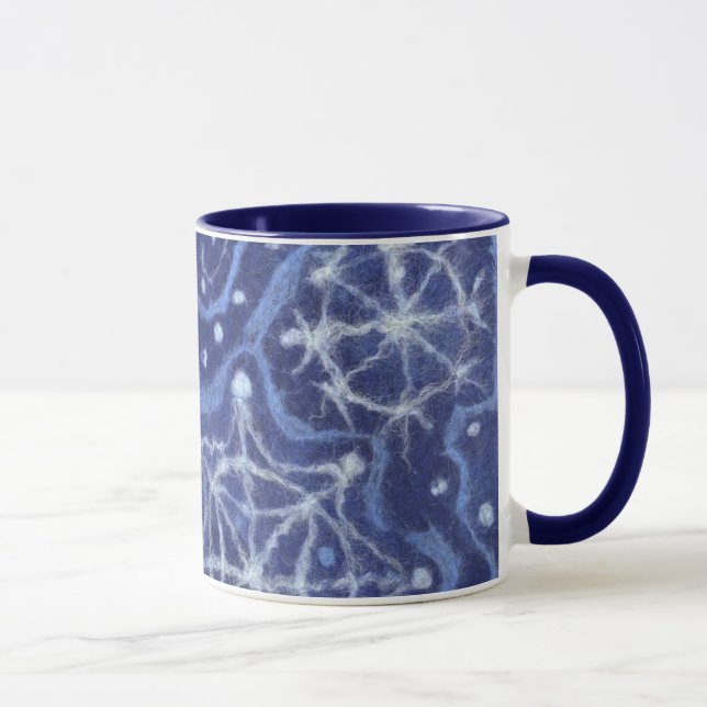Mug Snowfall Snowflakes Snow Flakes Flurier Nouvel an (Droite)