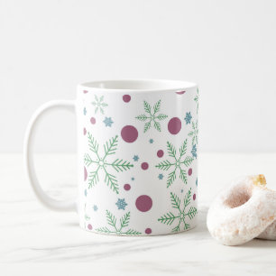 Mug Snowflakes et points motif de Noël