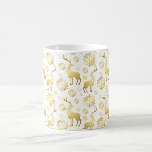 Mug Snowflakes et rennes de Noël
