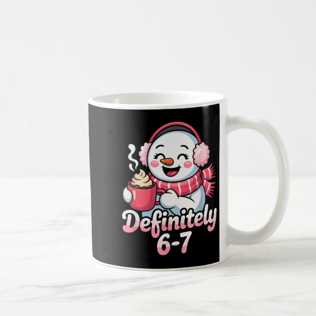 Mug Snowman 6 7 Six Seven Meme Christmas Women Men Kid (Droite)