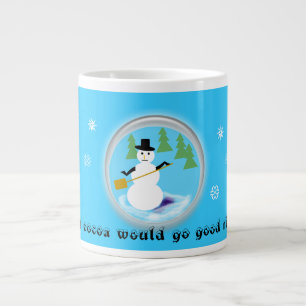 Mug - Snowman dans le globe de neige.