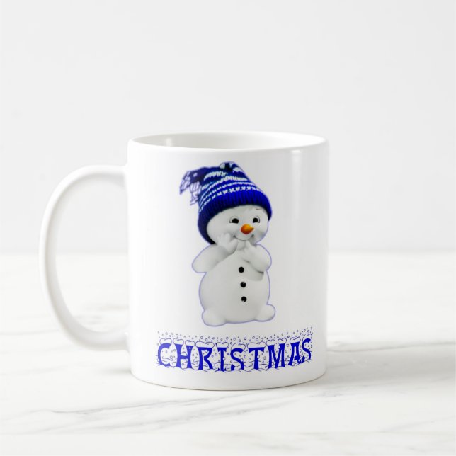 Mug Snowman de Noël (Gauche)