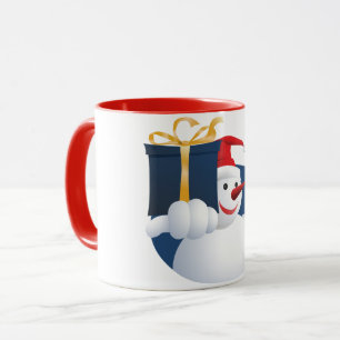 Mug Snowman donne un cadeau...