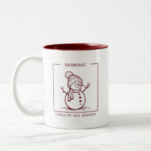 Mug Snowman personnalisé - Un plaisir hivernal