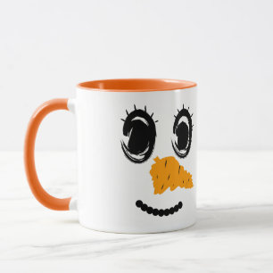 Mug Snowman Visage ; Famille correspondante - Couple C