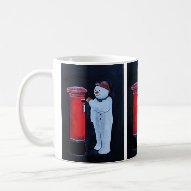 Mug Snowman's Letter to Santa Painting by Alfred Fox  (Gauche)