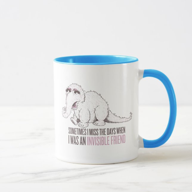 Mug Snuffleupagus | Parfois je regrette le temps passé (Droite)