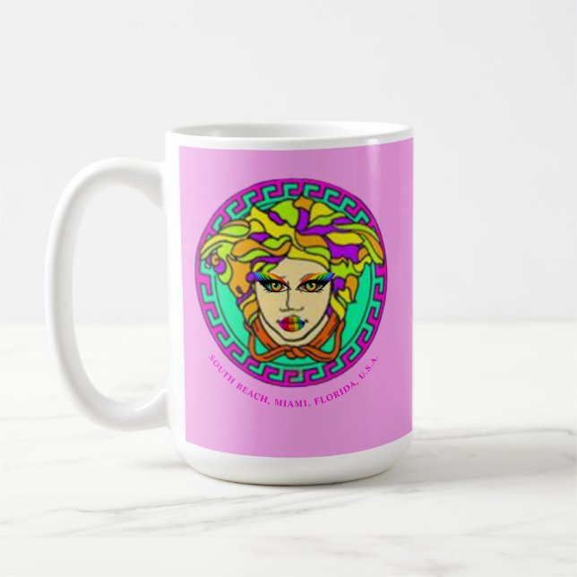 Mug SoBe Miami Kitsch Iconique Méduse, Fierté  (Gauche)