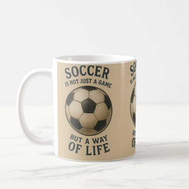 Mug Soccer a way of life! (Gauche)
