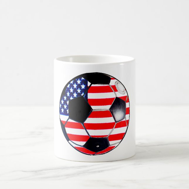 Mug Soccer Ball Drapeau-États-Unis Le MUSÉE Cadeaux Tr (Centre)