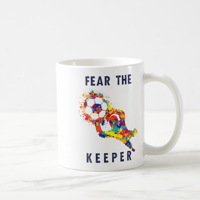 Mug Soccer Ball Funny Goalie Keeper Quote  (Droite)