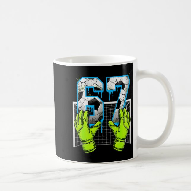 Mug Soccer Drip 67 Six Seven Funny Gen Alpha Meme Desi (Droite)