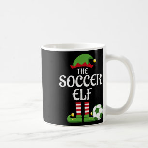 Mug Soccer Elf Family Matching Groupe Noël Sportif