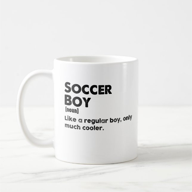 Mug Soccer Garçon drôle Dictionnaire Définition Soccer (Gauche)