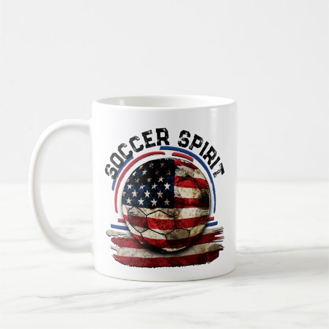 Mug Soccer Spirit USA, Football Soccer (Gauche)