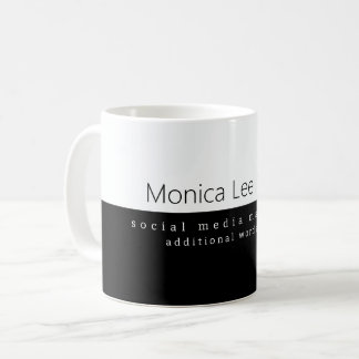 Mug Social Midia Marketing Name Black White