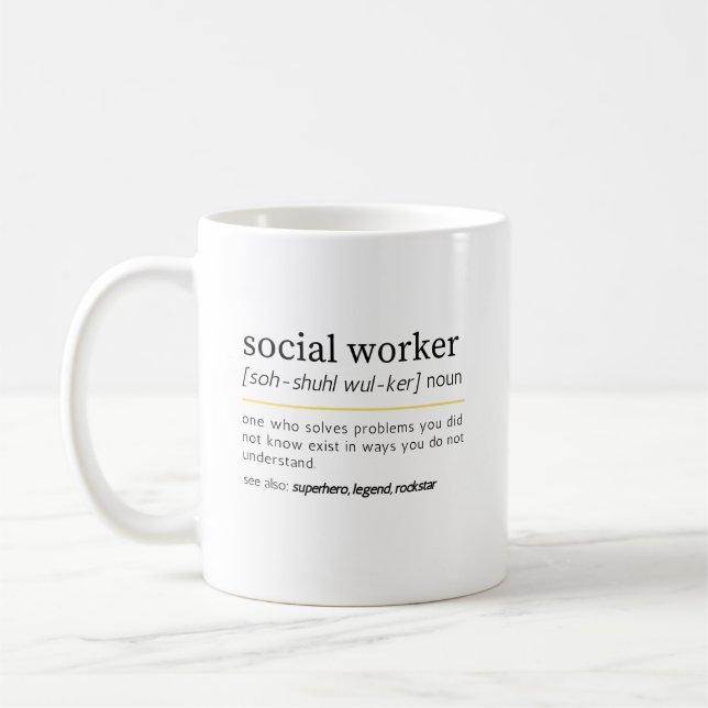 Mug  Social Worker noun (Gauche)