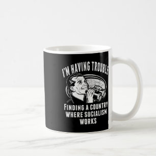 Mug Socialisme drôle, le socialiste ne fonctionne pas,