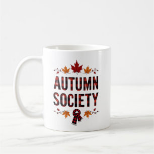 Mug Société Automne Plaqué Lettres Design Automne