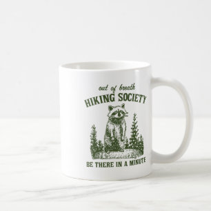 Mug Société de randonnée à bout de souffle Raton laveu