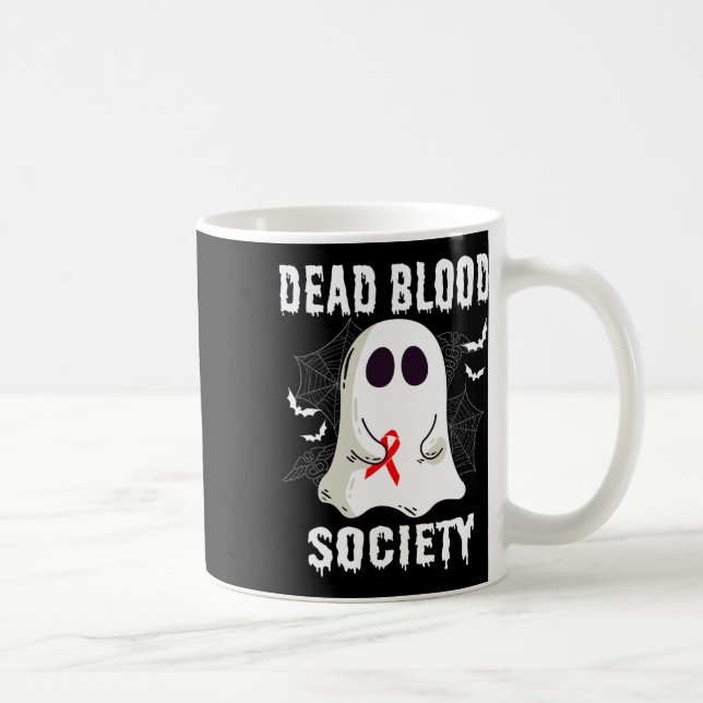 Mug Société de sang mort fantôme Sensibilisation au ca (Droite)